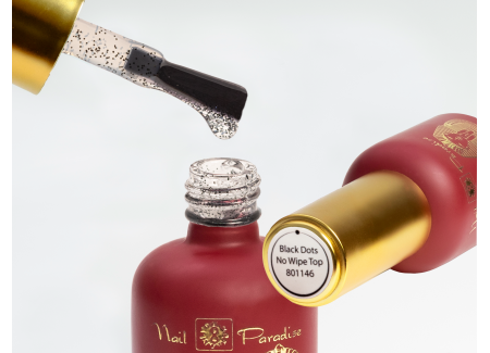 Top Coat - Black Dots no wipe 10ml